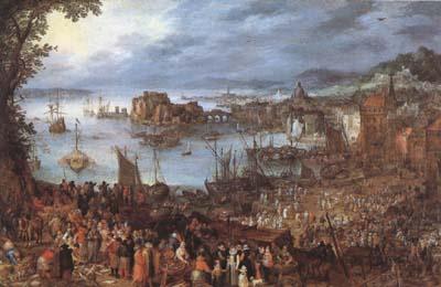 BRUEGHEL, Jan the Elder Great Fish-Market (mk08) china oil painting image